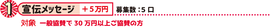 宣伝メッセージ